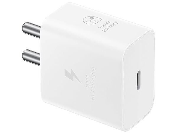 Samsung Original 25W Type-C Travel Adaptor Without Cable, (White)