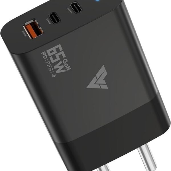 DR VAKU® 65W Charger Type C Fast Adapter with Multi Port Dual PD Charging GaN Technology for MacBook Laptop,iPhone 16/16 Plus/16 Pro/16 Pro Max,iPhone 15/14/13/12 Series, Samsung and Android Devices