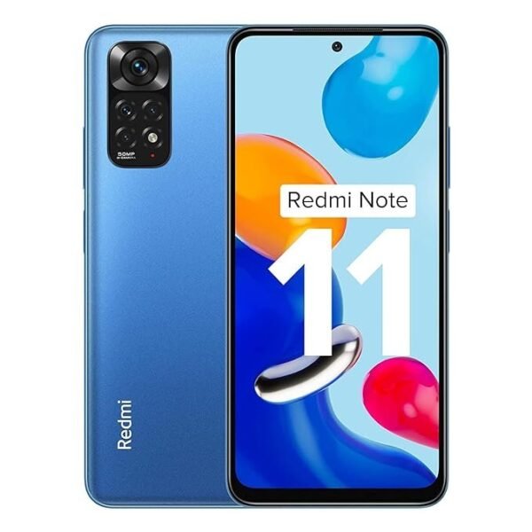 Redmi Note 11 (Horizon Blue, 4GB RAM, 64GB Storage)|90Hz FHD+ AMOLED Display | Qualcomm® Snapdragon™ 680-6nm | Alexa Built-in