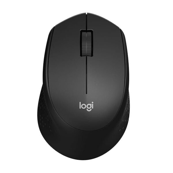 Logitech M331 Silent Plus Wireless Mouse, 2.4GHz with USB Nano Receiver, 1000 DPI Optical Tracking, 3 Buttons, 24 Month Life Battery, PC/Mac/Laptop - Black
