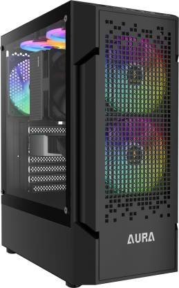 FusionIT Zeb-Zium Tower PC Intel Core i7-2600 Core i7 (16 GB DDR4/1 TB/128 GB SSD/Windows 11 Home/2 GB DDR3/0 Inch Screen/Circle Slim PC Tower) with MS Office??(Multicolor, 40 cm x 45 cm x 40 cm, 7 kg)
