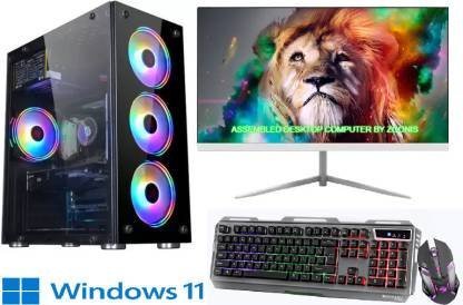 ZOONIS Premium Gaming & Editing Desktop Core i5 (6th Gen) (16 GB DDR4/500 GB/256 GB SSD/Windows 10 Pro/4 GB/22 Inch Screen/lain Intel? Core? i5-6400 Best For Gaming & Editing DDR 4 Desktop) with MS Office??(Black)